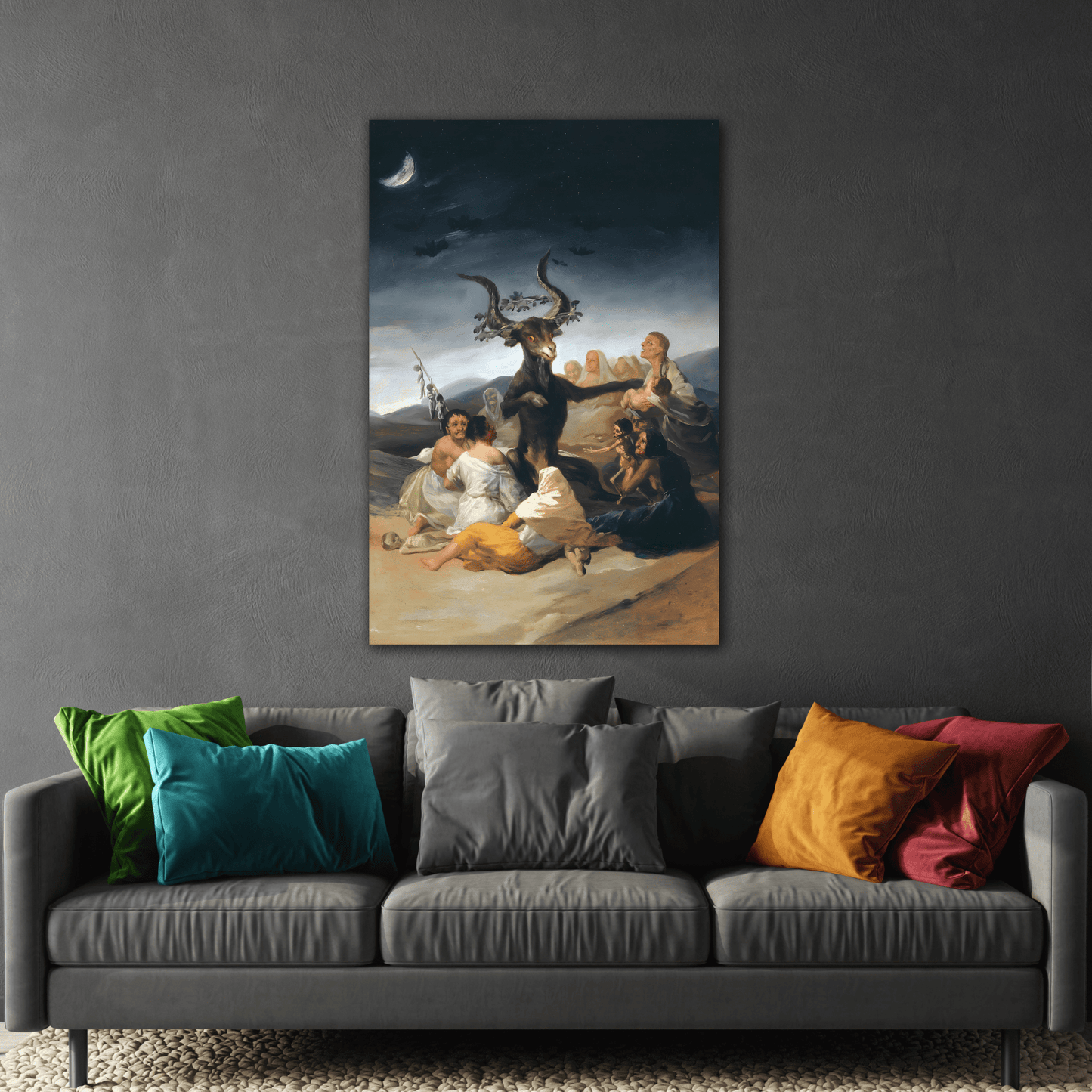 Witches Of Sabbath Francisco Goya Canvas Wall Art Print