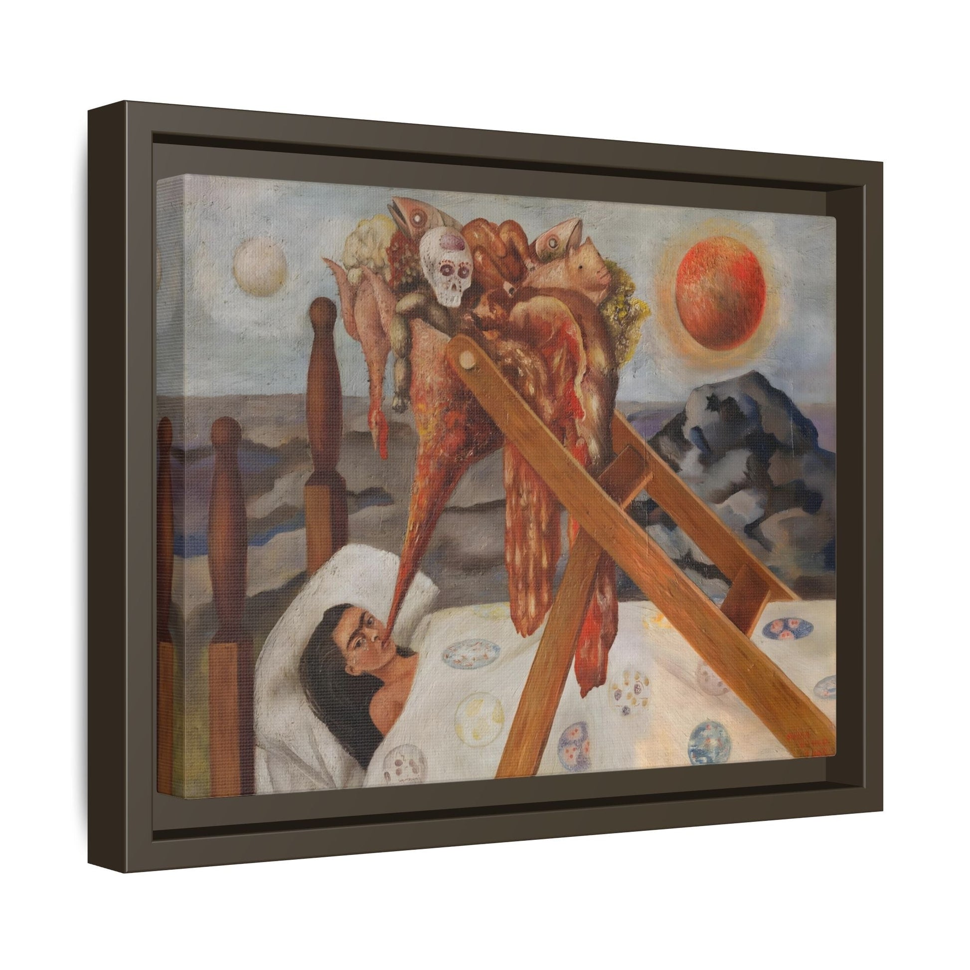 Without Hope Canvas Print - Famous Kahlo Wall Art in Exclusive Frame