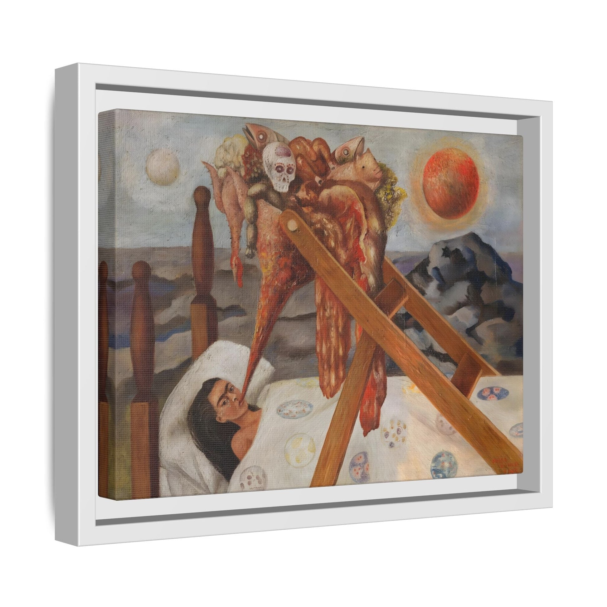 Without Hope Canvas Print - Famous Kahlo Wall Art in Exclusive Frame