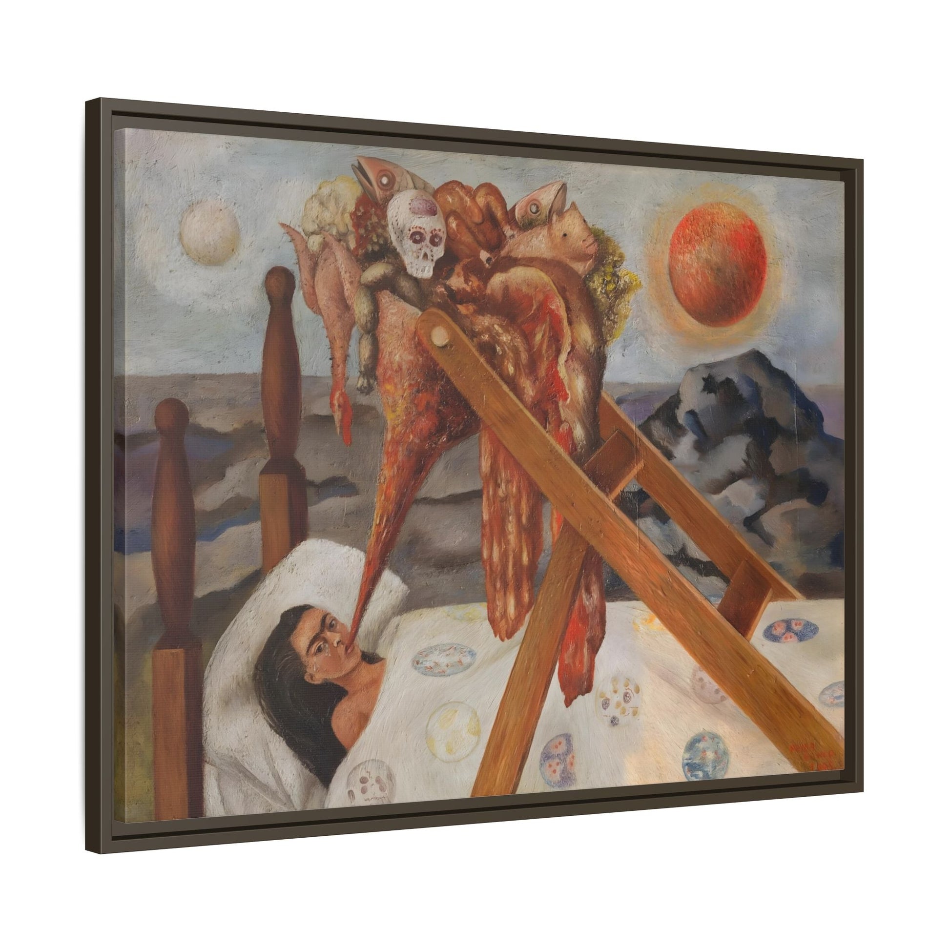 Without Hope Canvas Print - Famous Kahlo Wall Art in Exclusive Frame