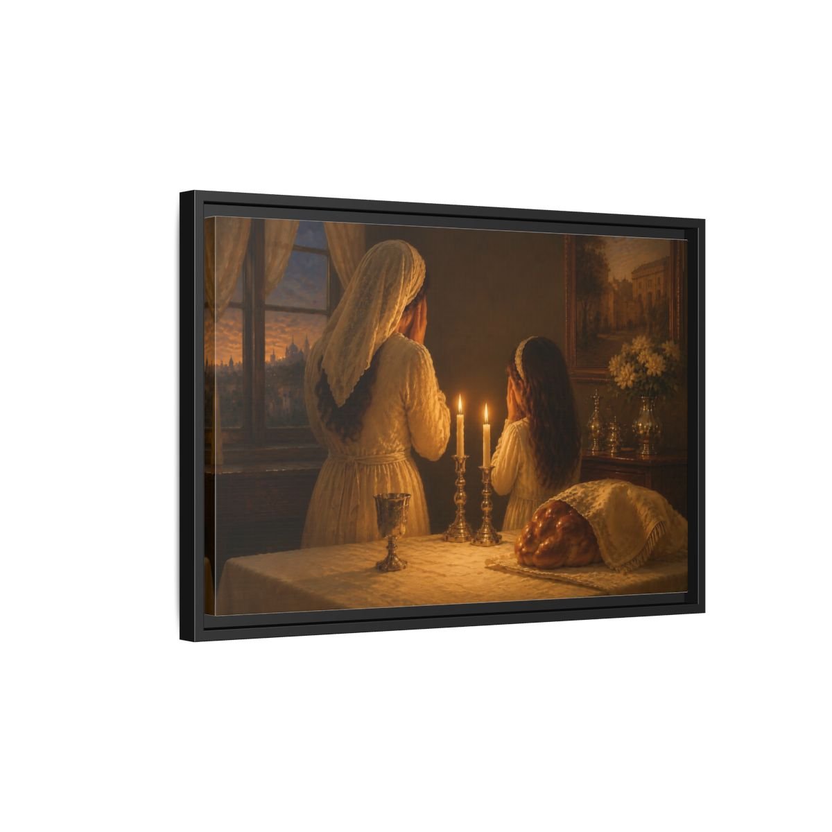A Mother’s Shabbat Light Canvas - YesArtYes