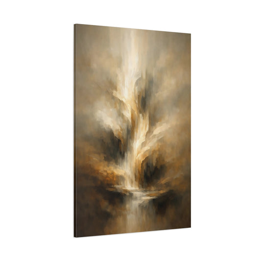 Main Mockup. Abstract Abstract Flow Abstract Golden Flow shown as stretched canvas wall art