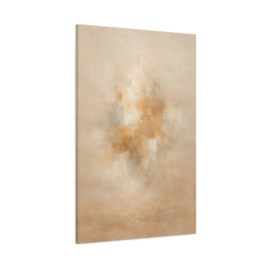 Main Mockup. Abstract Abstract Forms Beige Abstract Texture shown as stretched canvas wall art