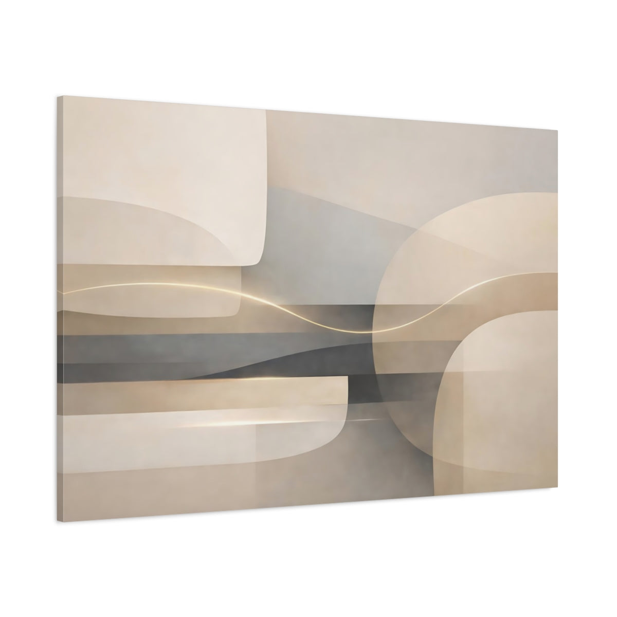 Main Mockup. Abstract Abstract Forms Neutral Abstract shown as stretched canvas wall art
