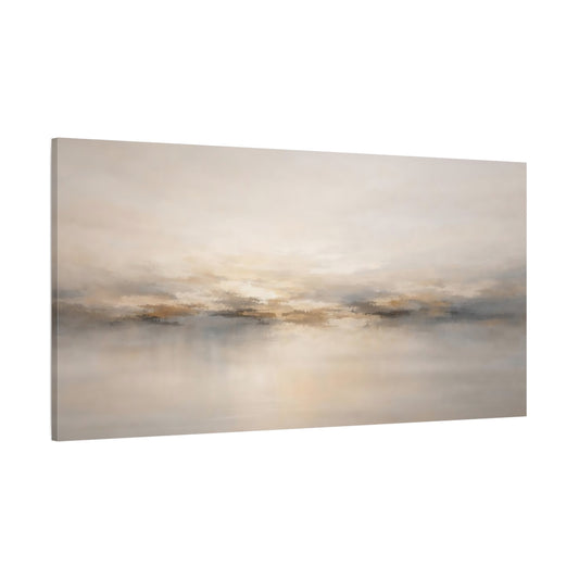 Main Mockup. Abstract Abstract Horizon Muted Abstract shown as stretched canvas wall art