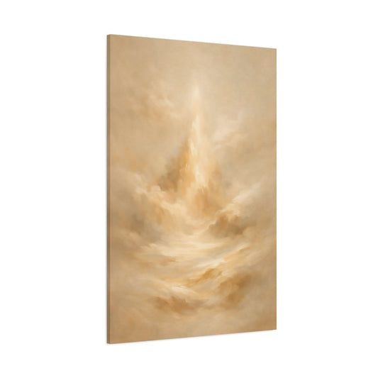 Main Mockup. Abstract Abstract Landscape Warm Abstract Art shown as stretched canvas wall art