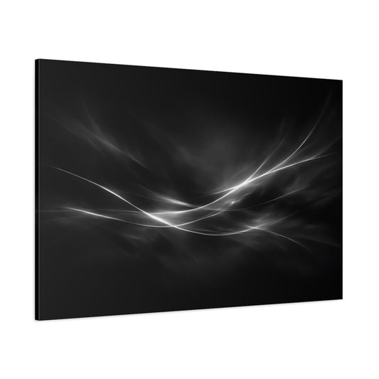 Main Mockup. Abstract Abstract Light Black White Abstract shown as stretched canvas wall art