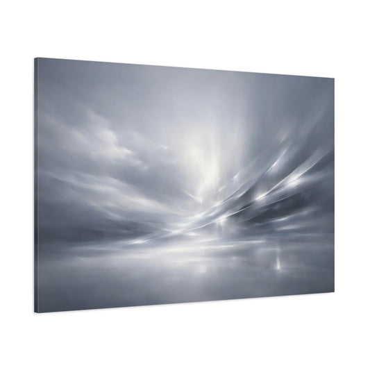 Main Mockup. Abstract Abstract Light Monochrome Abstract shown as stretched canvas wall art