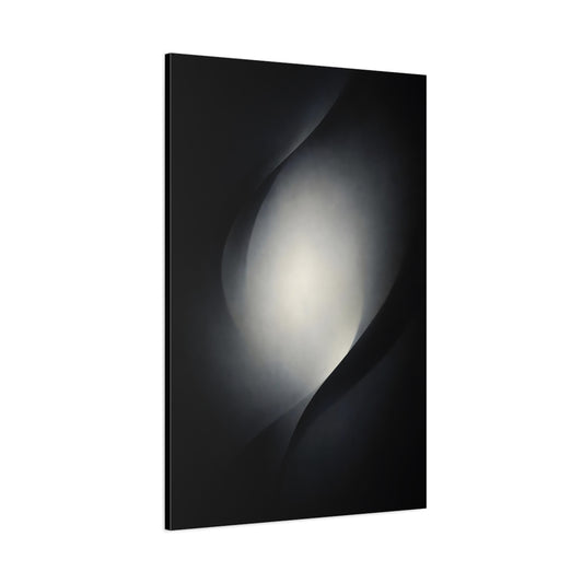 Abstract Abstract Light Monochrome Curves shown as stretched canvas wall art