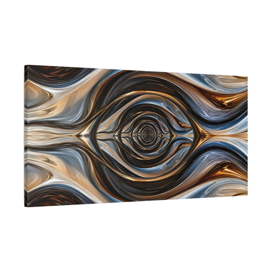 Main Mockup. Abstract Abstract Liquid Metallic Abstract Swirls shown as stretched canvas wall art