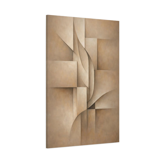 Main Mockup. Abstract Abstract Shapes Neutral Abstract shown as stretched canvas wall art