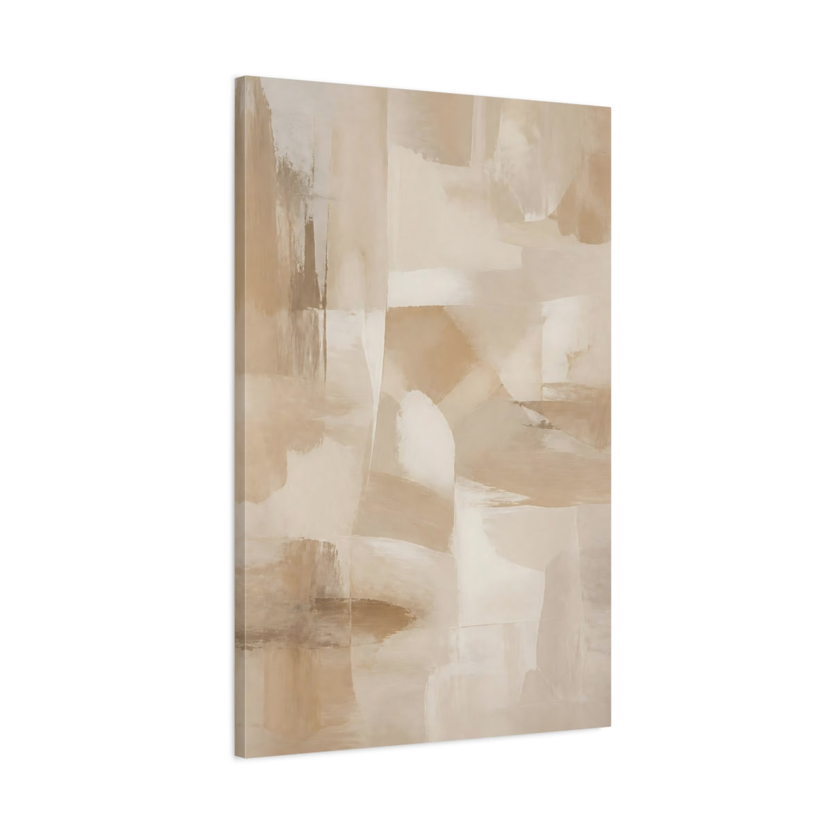 Main Mockup. Abstract Abstract Shapes Neutral Abstract shown as stretched canvas wall art