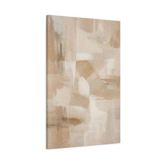 Main Mockup. Abstract Abstract Shapes Neutral Abstract shown as stretched canvas wall art