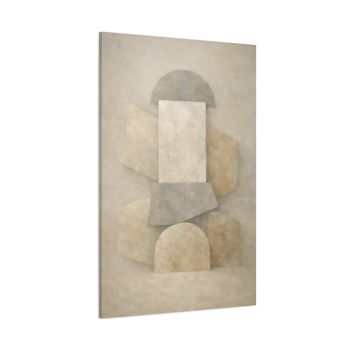 Main Mockup. Abstract Abstract Shapes Neutral Abstract Shapes shown as stretched canvas wall art