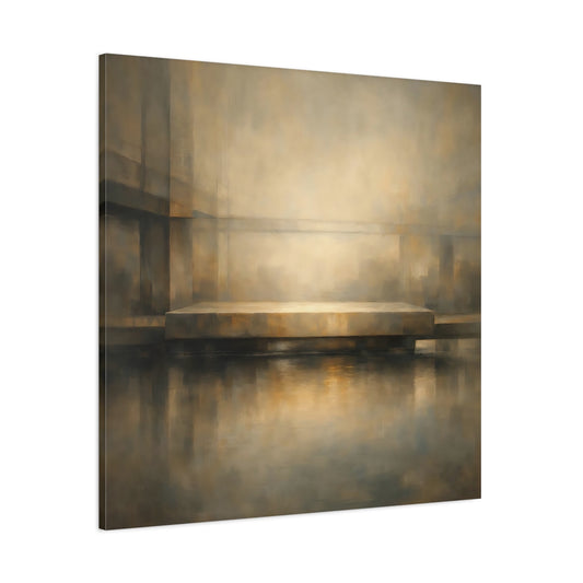 Main Mockup. Abstract Abstract Structure Brown Gray Abstract shown as stretched canvas wall art
