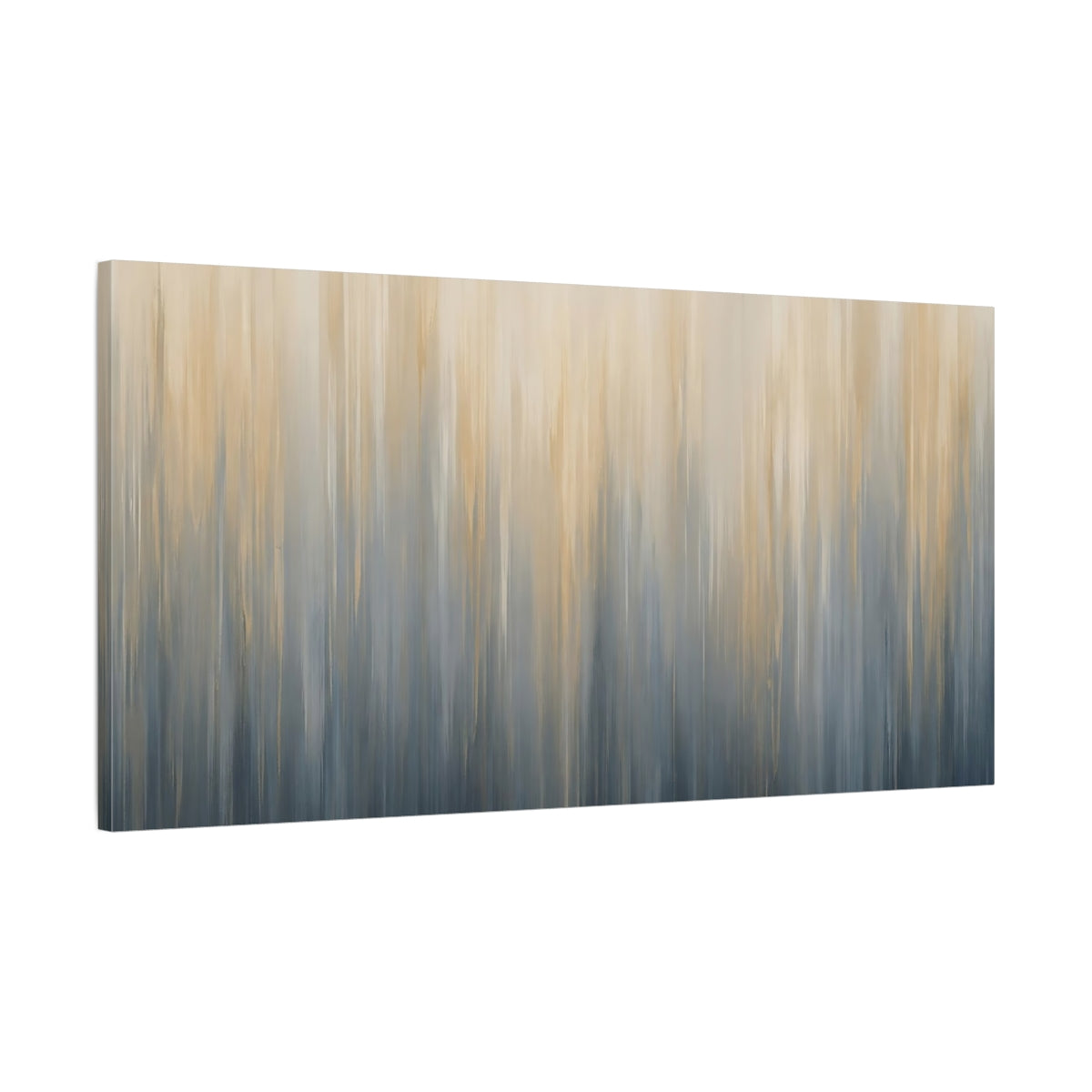 Main Mockup. Abstract Abstract Texture Blue And Gold shown as stretched canvas wall art