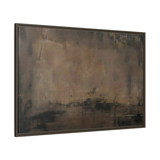 Main Mockup. Abstract Abstract Texture Brown And Black shown as stretched canvas wall art