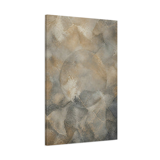 Main Mockup. Abstract Abstract Texture Brown And Grey shown as stretched canvas wall art