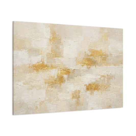 Main Mockup. Abstract Abstract Texture Gold Beige Abstract shown as stretched canvas wall art