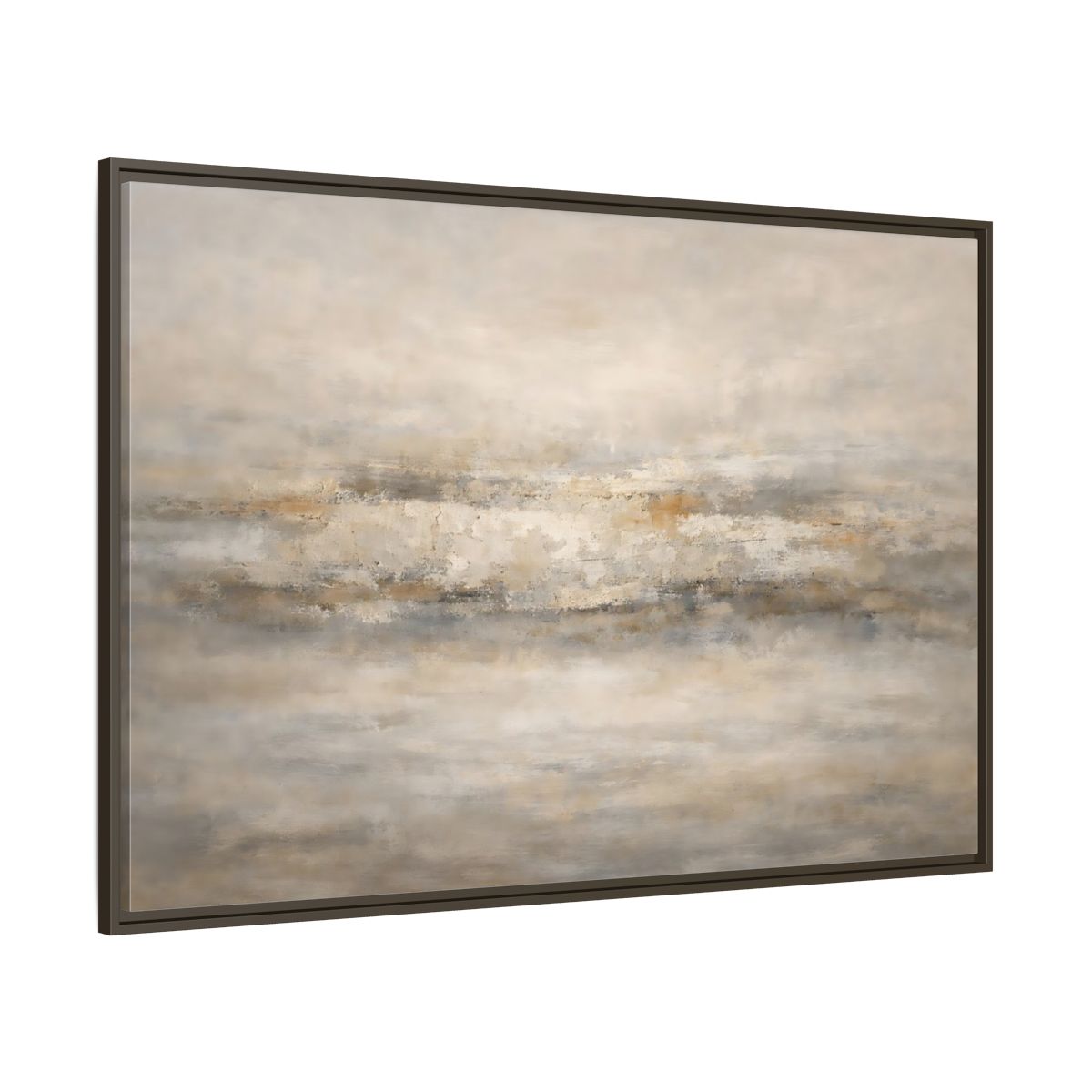Main Mockup. Abstract Abstract Texture Neutral Textured shown as stretched canvas wall art