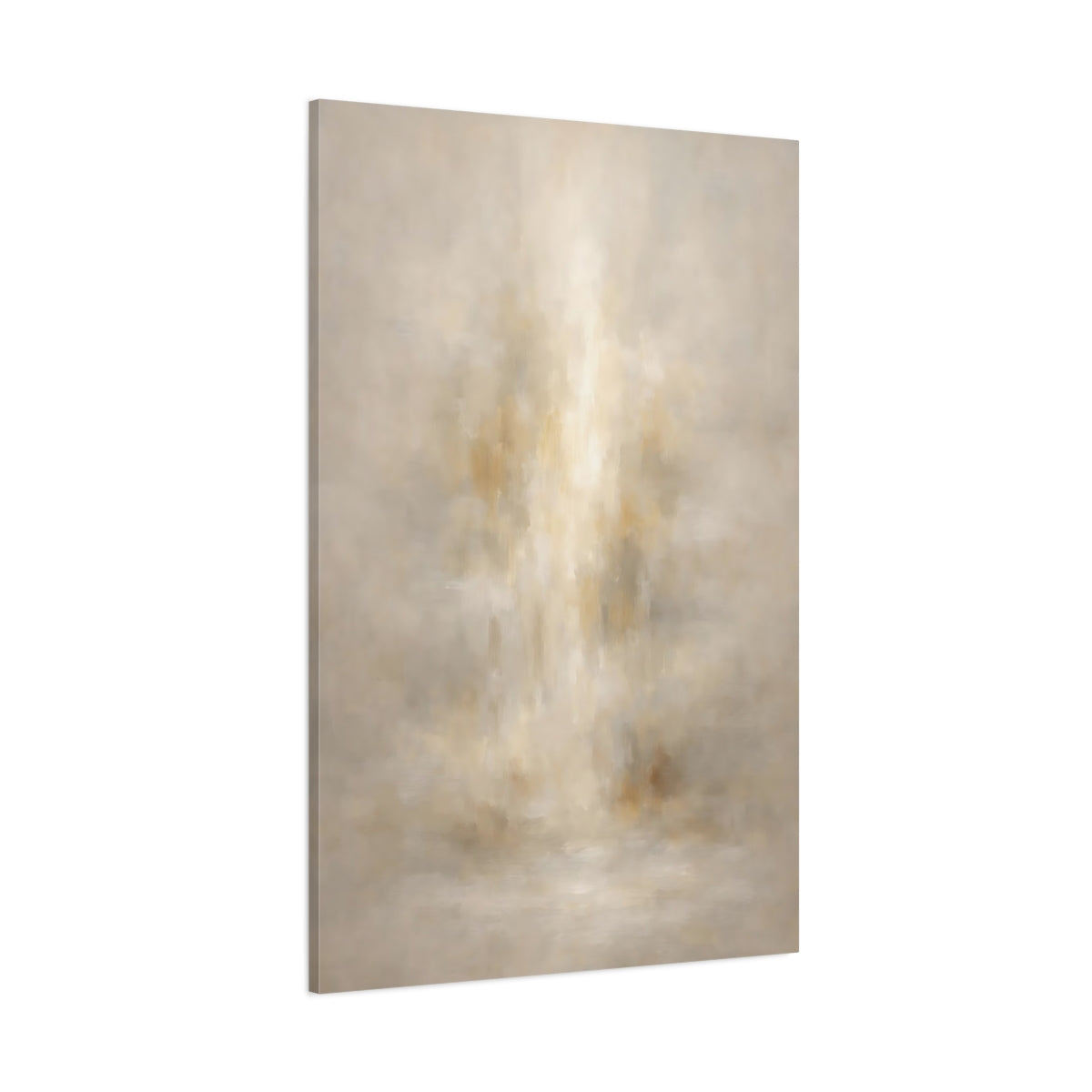 Main Mockup. Abstract Abstract Texture Warm Beige shown as stretched canvas wall art