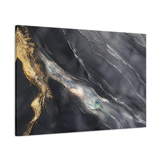 Main Mockup. Abstract Accent Marble Veins shown as canvas print