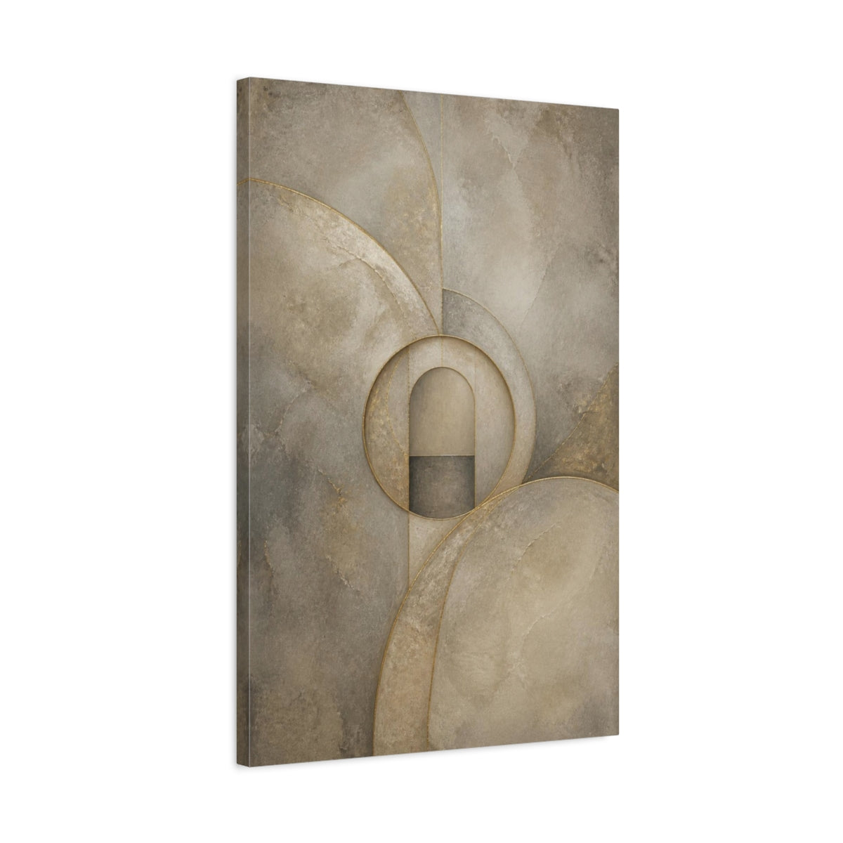 Side Mockup 2. Abstract Arch Portal shown as canvas print