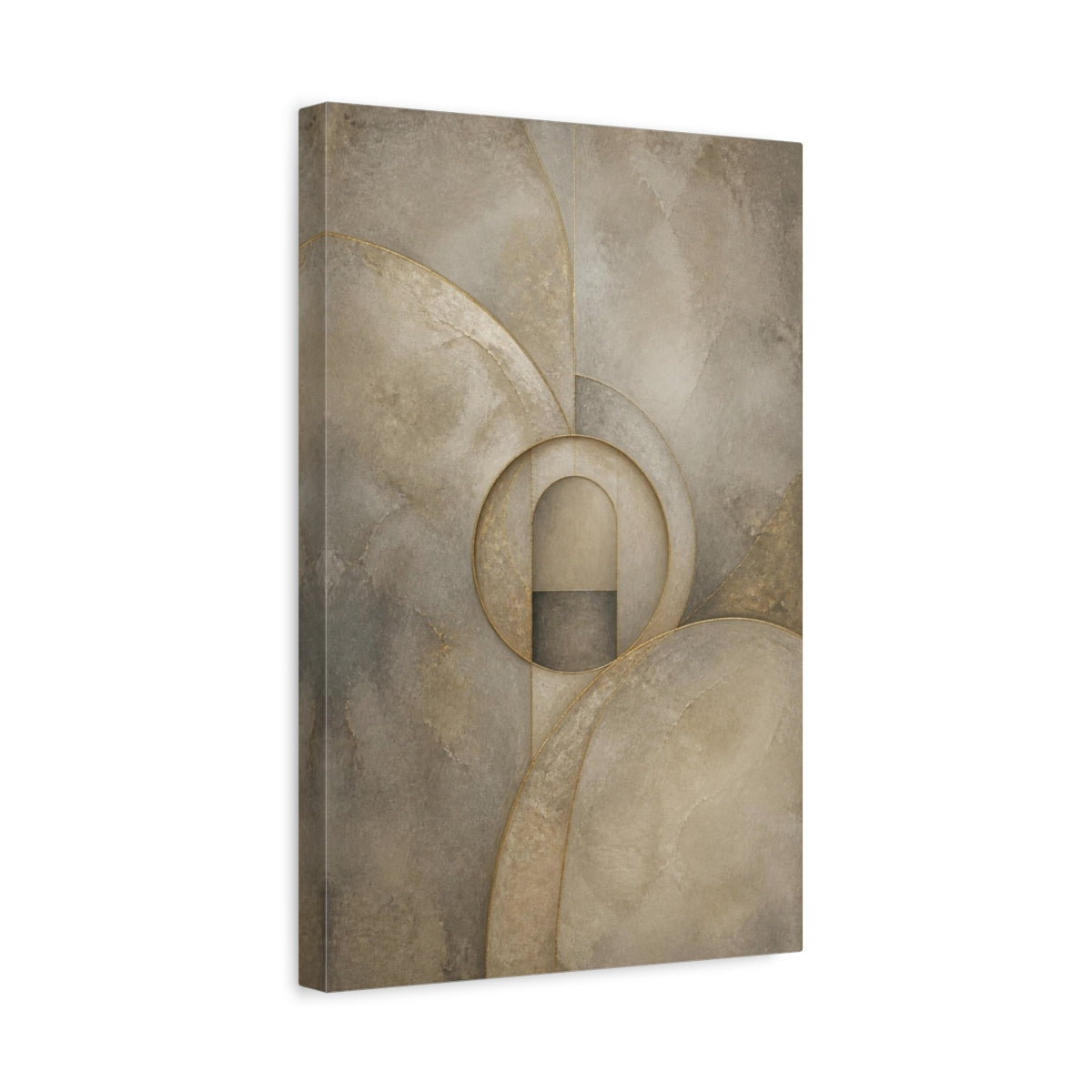Side Mockup 4. Abstract Arch Portal shown as canvas print