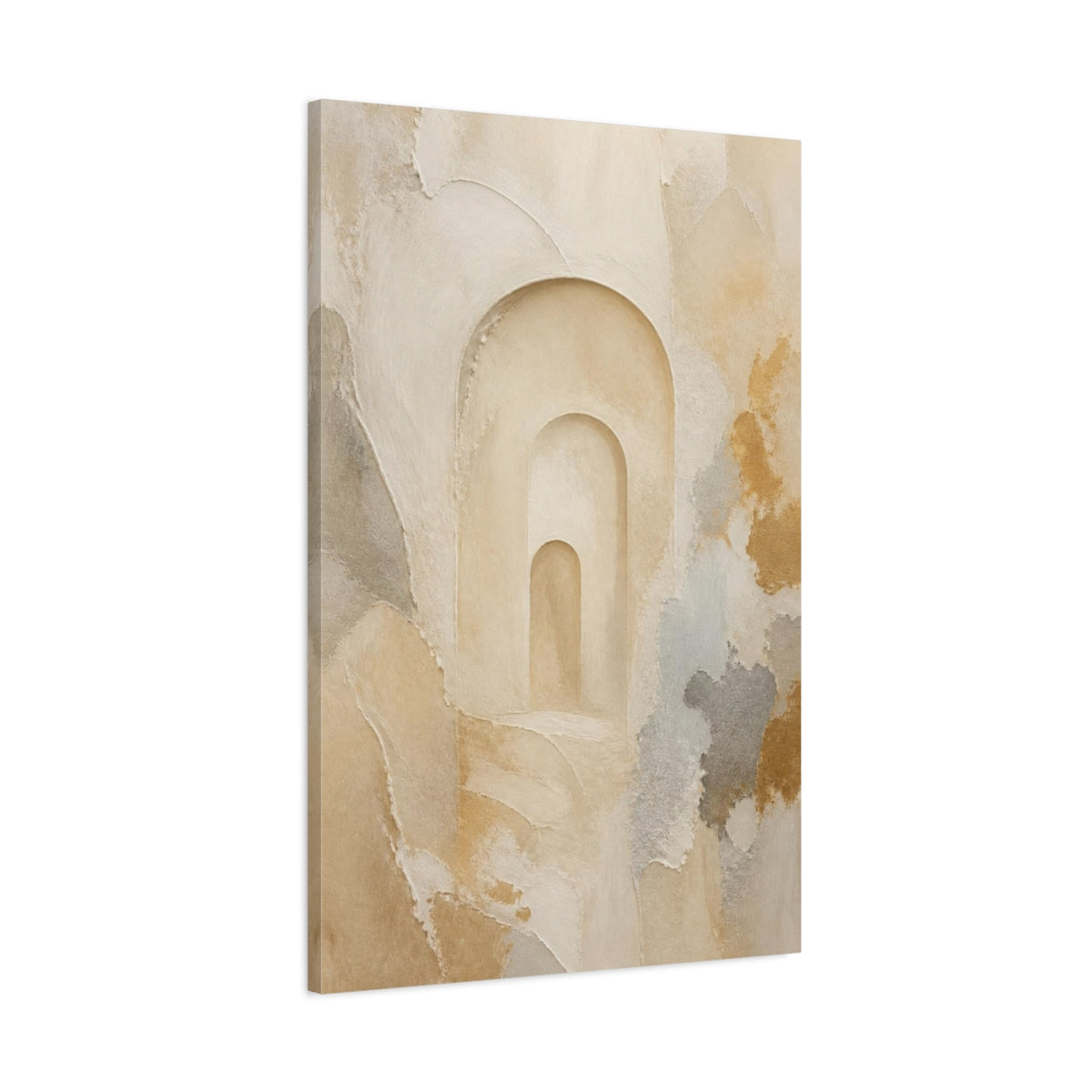 Main Mockup. Abstract Arched Niche shown as canvas print