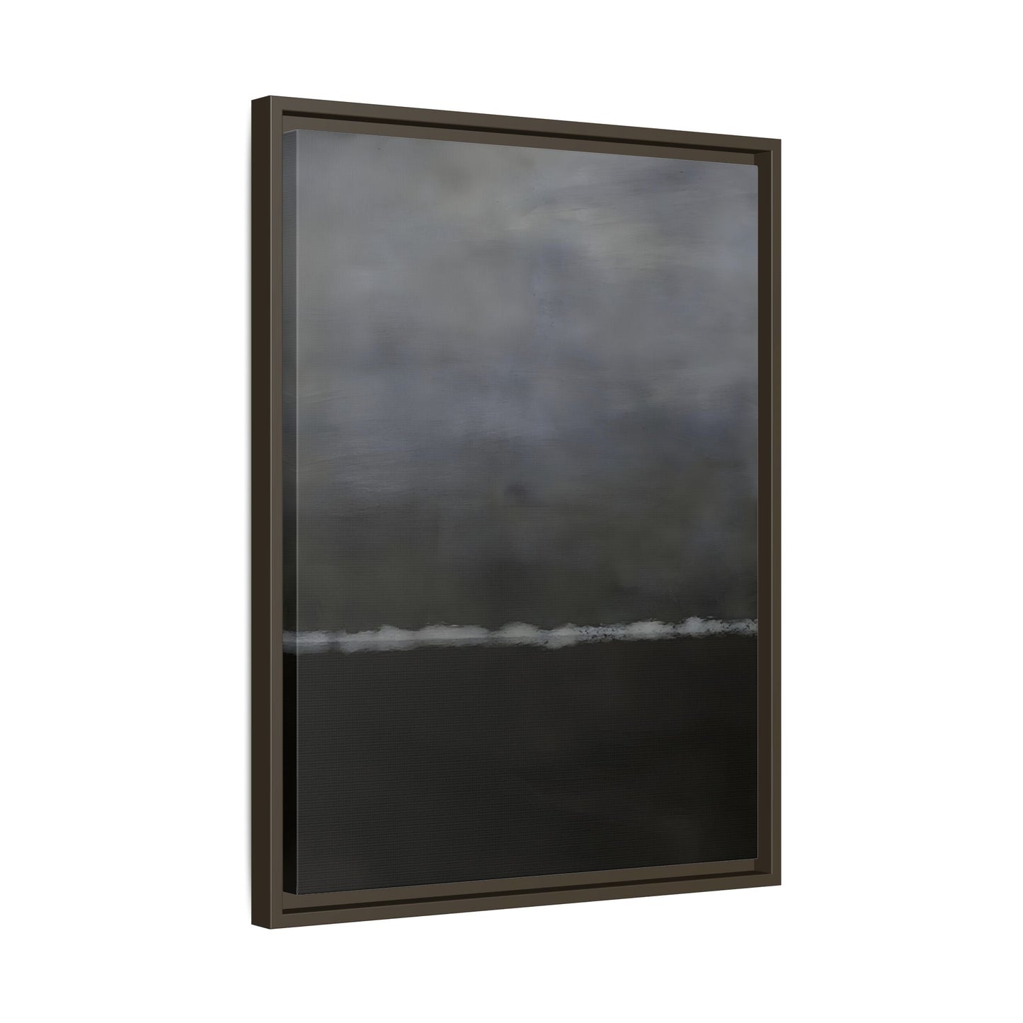 Abstract Black Minimalist Canvas Wall Art Print in Exclusive Frame - YesArtYes