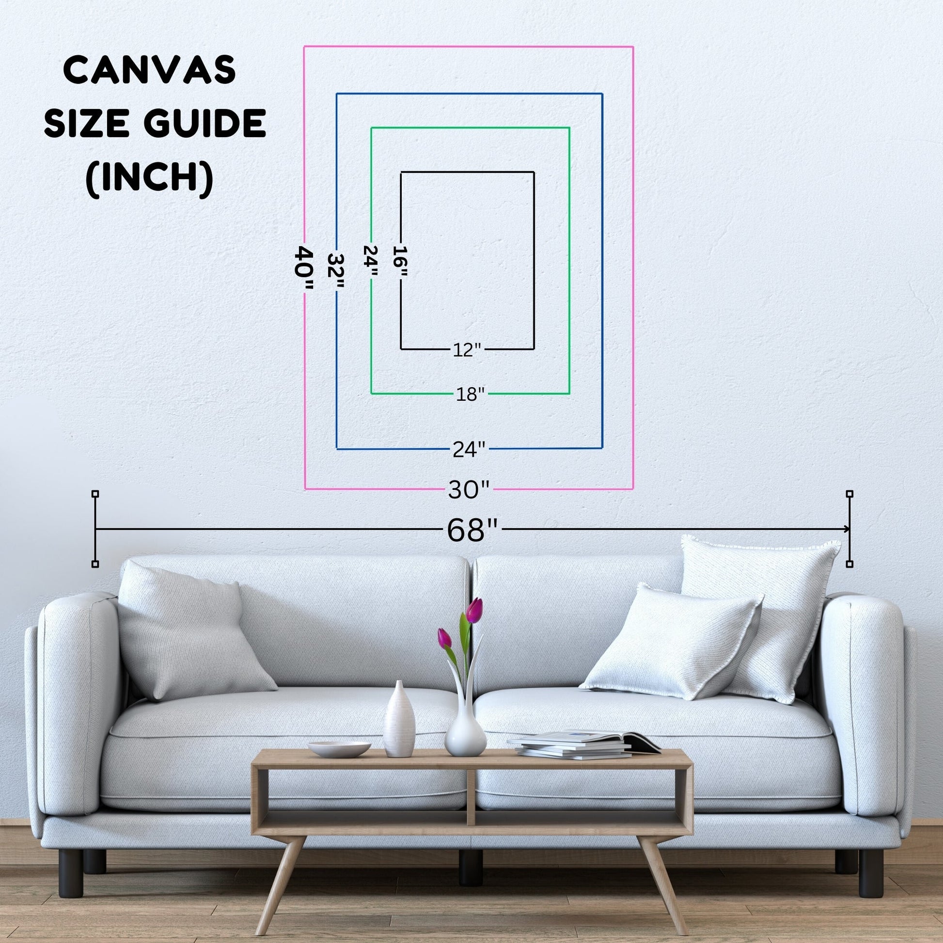 Abstract Black Minimalist Canvas Wall Art Print in Exclusive Frame - YesArtYes