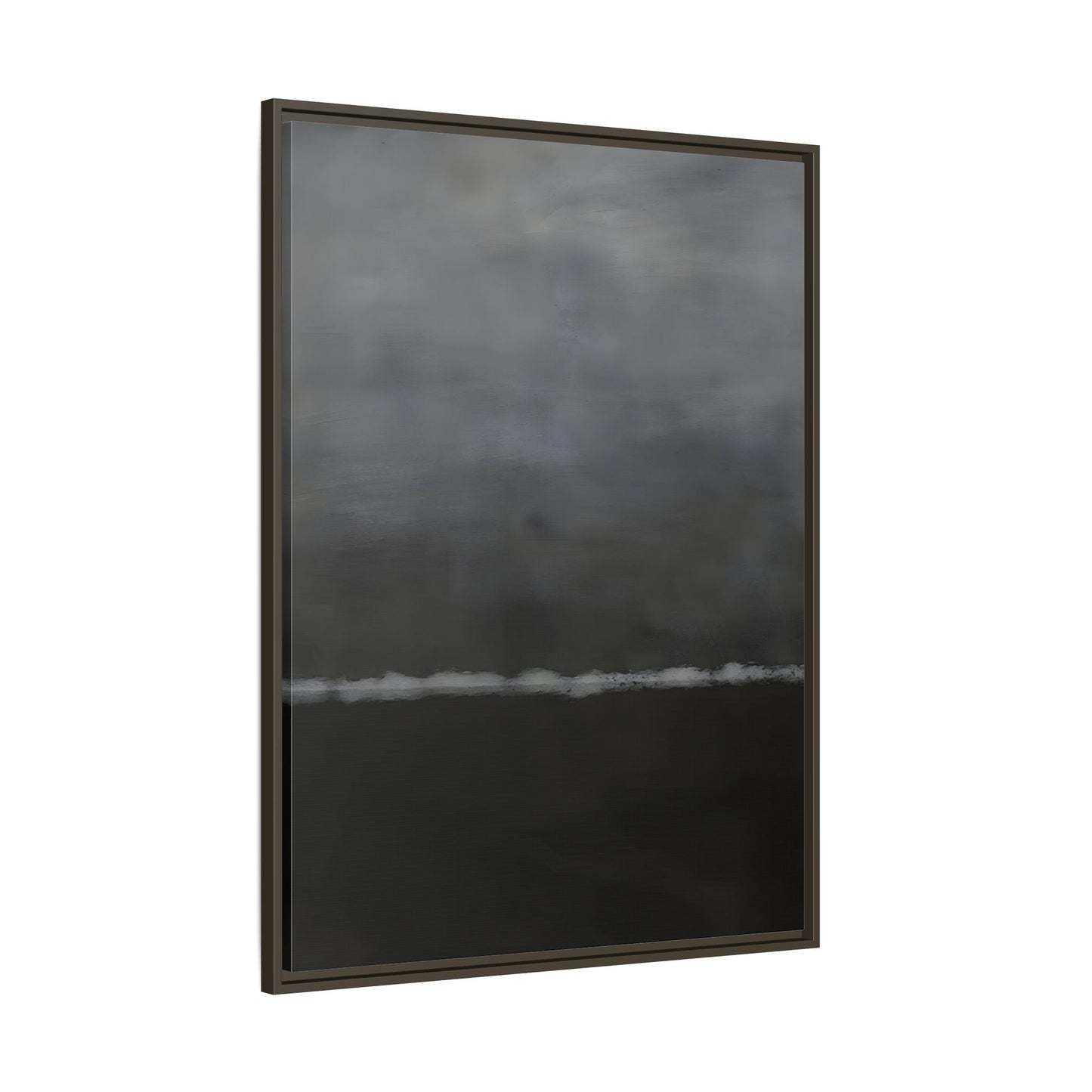Abstract Black Minimalist Canvas Wall Art Print in Exclusive Frame - YesArtYes