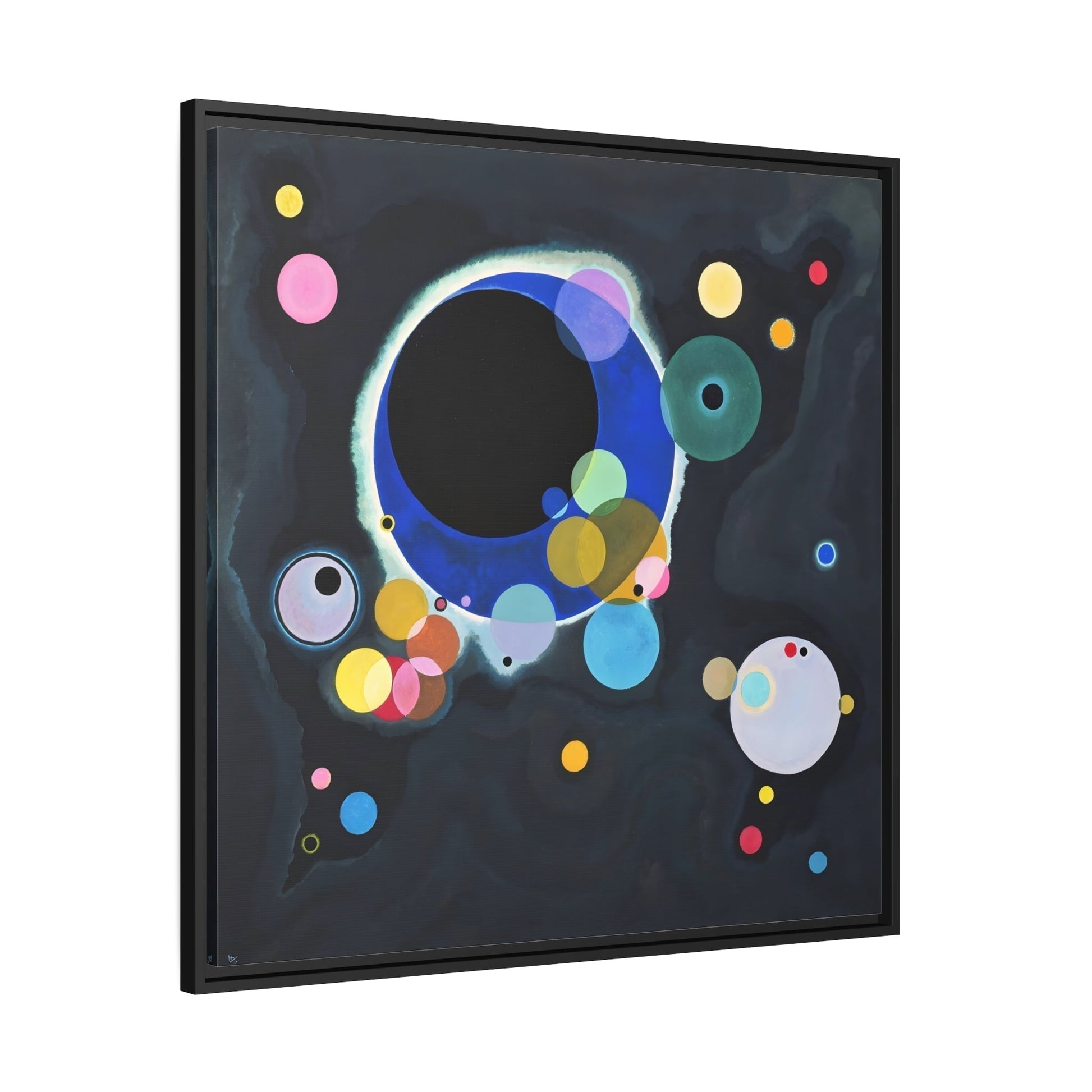 Abstract Canvas Wall Art Print - Kandinsky Several Circles