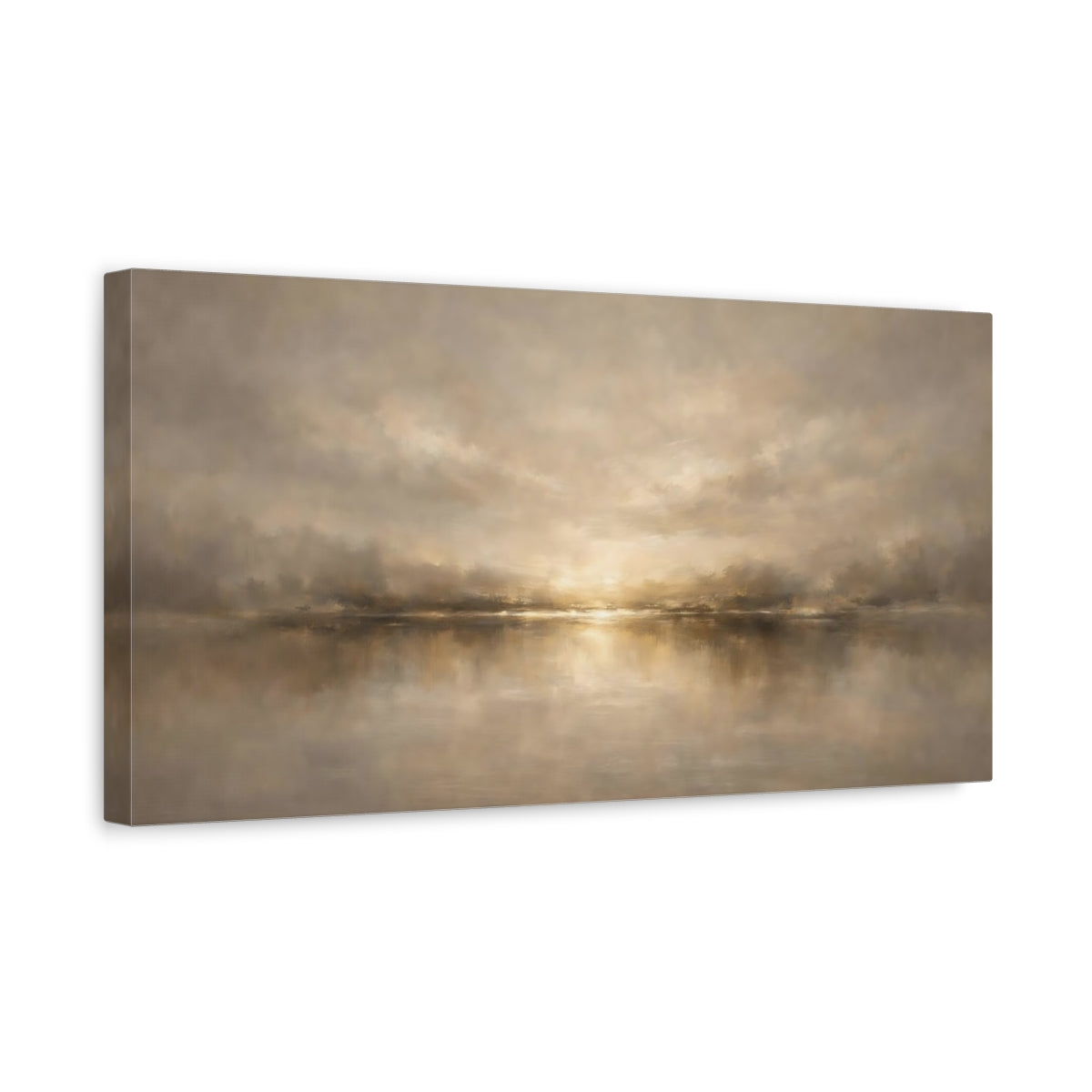 Side Mockup 3. Abstract shown as stretched canvas wall art