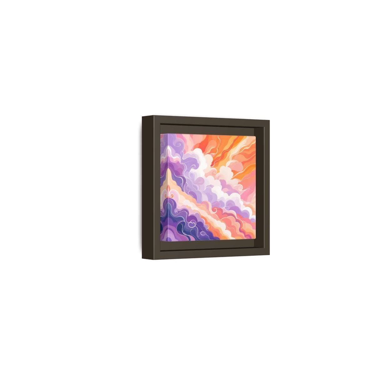 Abstract Clouds Colorful Framed Canvas Print – Living Room, Above Couch - YesArtYes