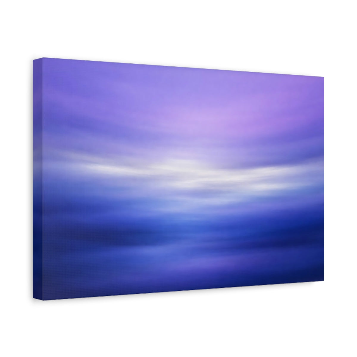 Side Mockup 4. Abstract Abstract Colors Purple Blue Gradient shown as stretched canvas wall art
