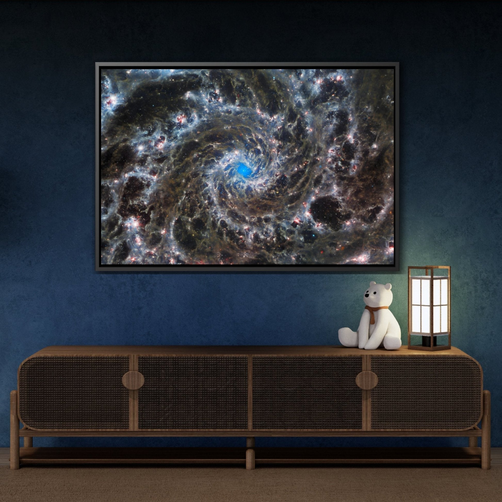 Abstract Cosmic Spiral Canvas Wall Art Prints