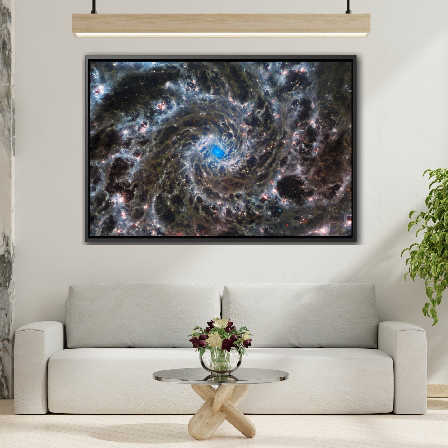 Abstract Cosmic Spiral Canvas Wall Art Prints