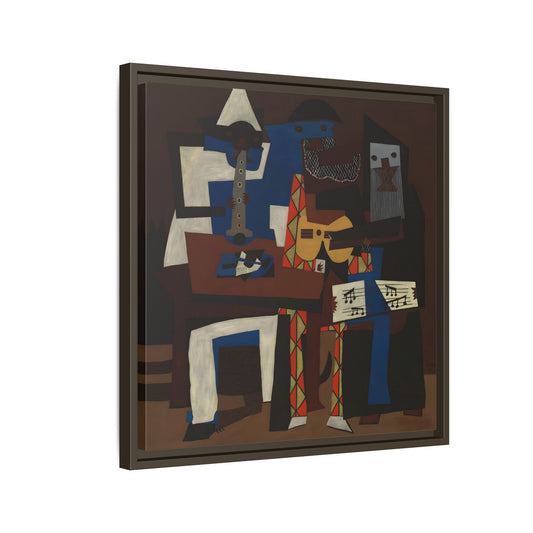 Abstract Cubist Picasso Three Musicians - Canvas Wall Art Print