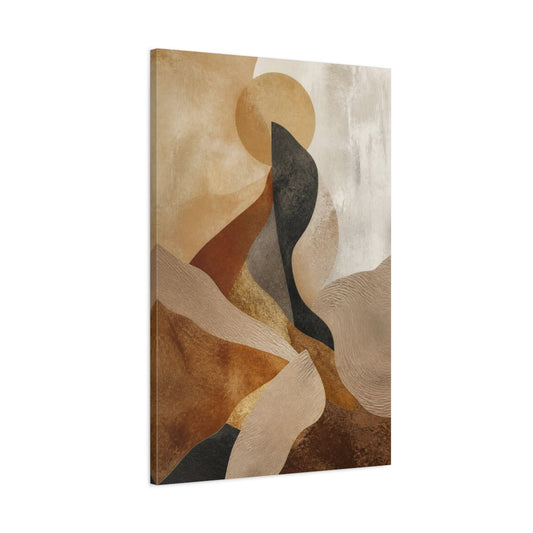 Main Mockup. Abstract Desert Dune shown as canvas print