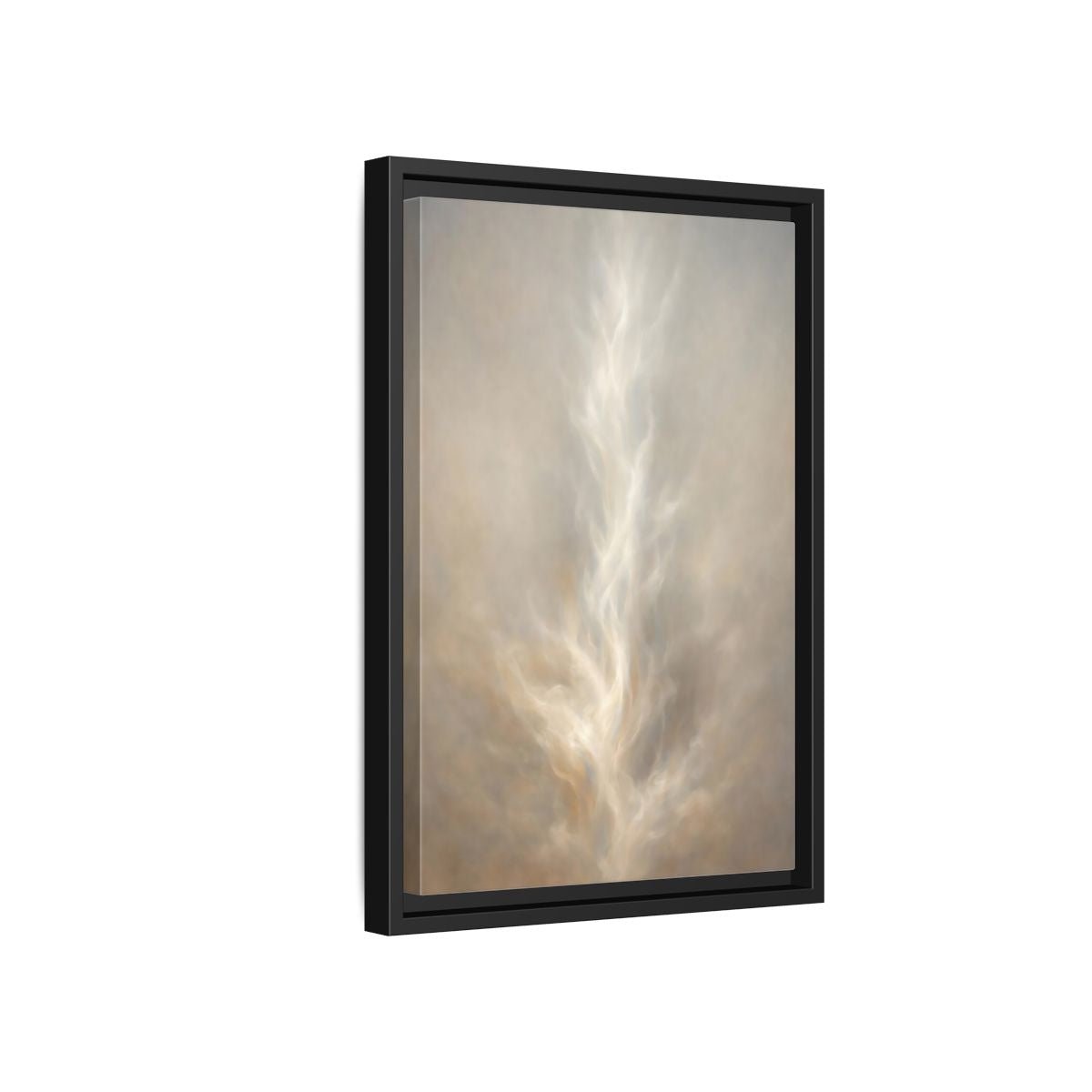 Abstract Ethereal Form Warm - Framed Canvas Wall Art Print - YesArtYes