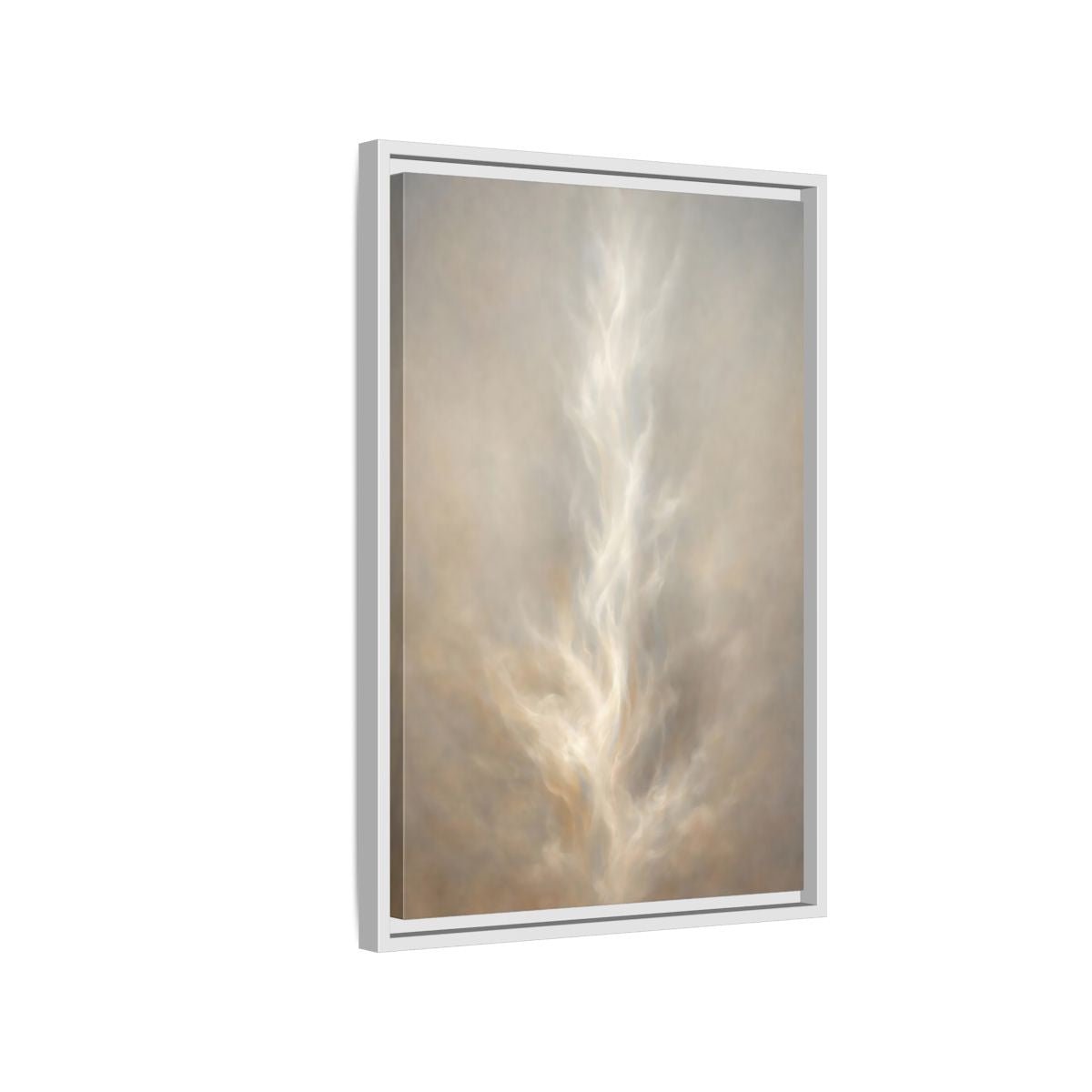 Abstract Ethereal Form Warm - Framed Canvas Wall Art Print - YesArtYes