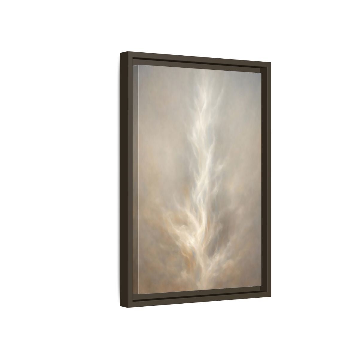 Abstract Ethereal Form Warm - Framed Canvas Wall Art Print - YesArtYes