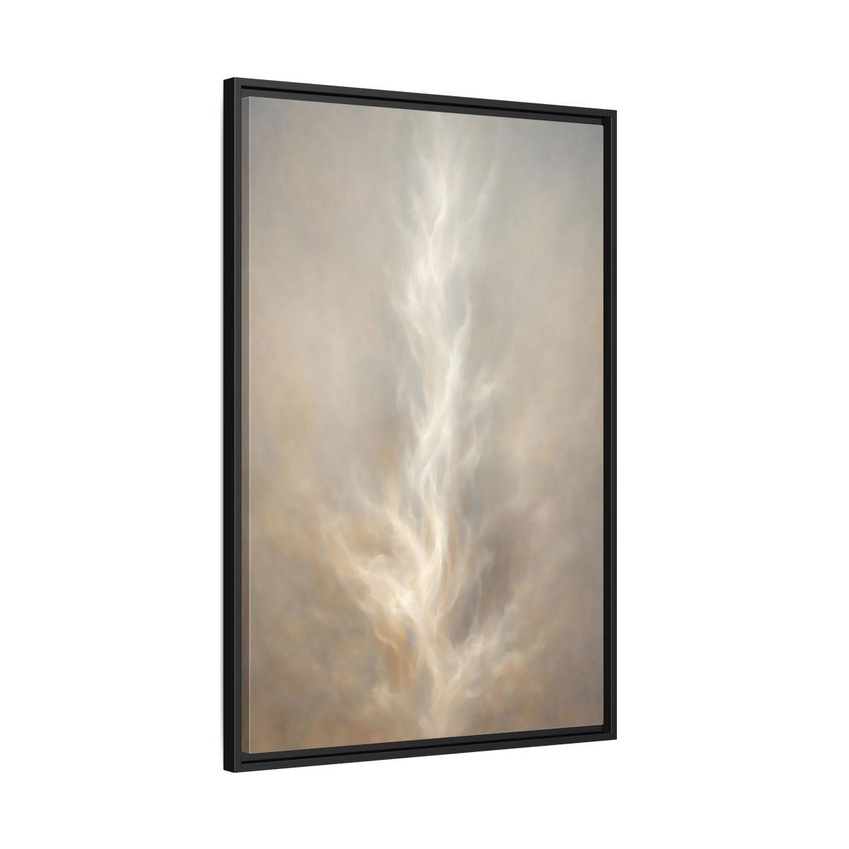 Abstract Ethereal Form Warm - Framed Canvas Wall Art Print - YesArtYes