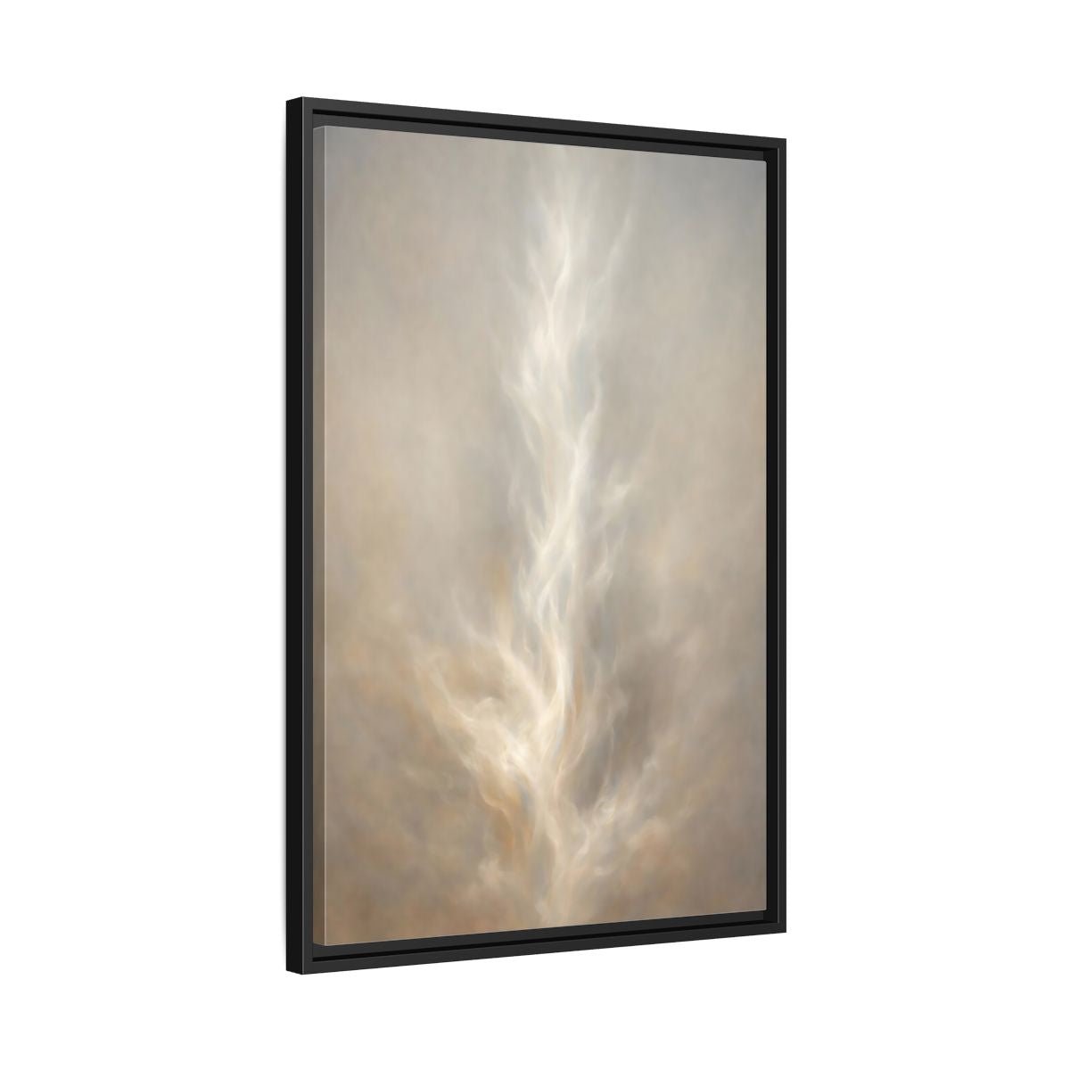 Abstract Ethereal Form Warm - Framed Canvas Wall Art Print - YesArtYes