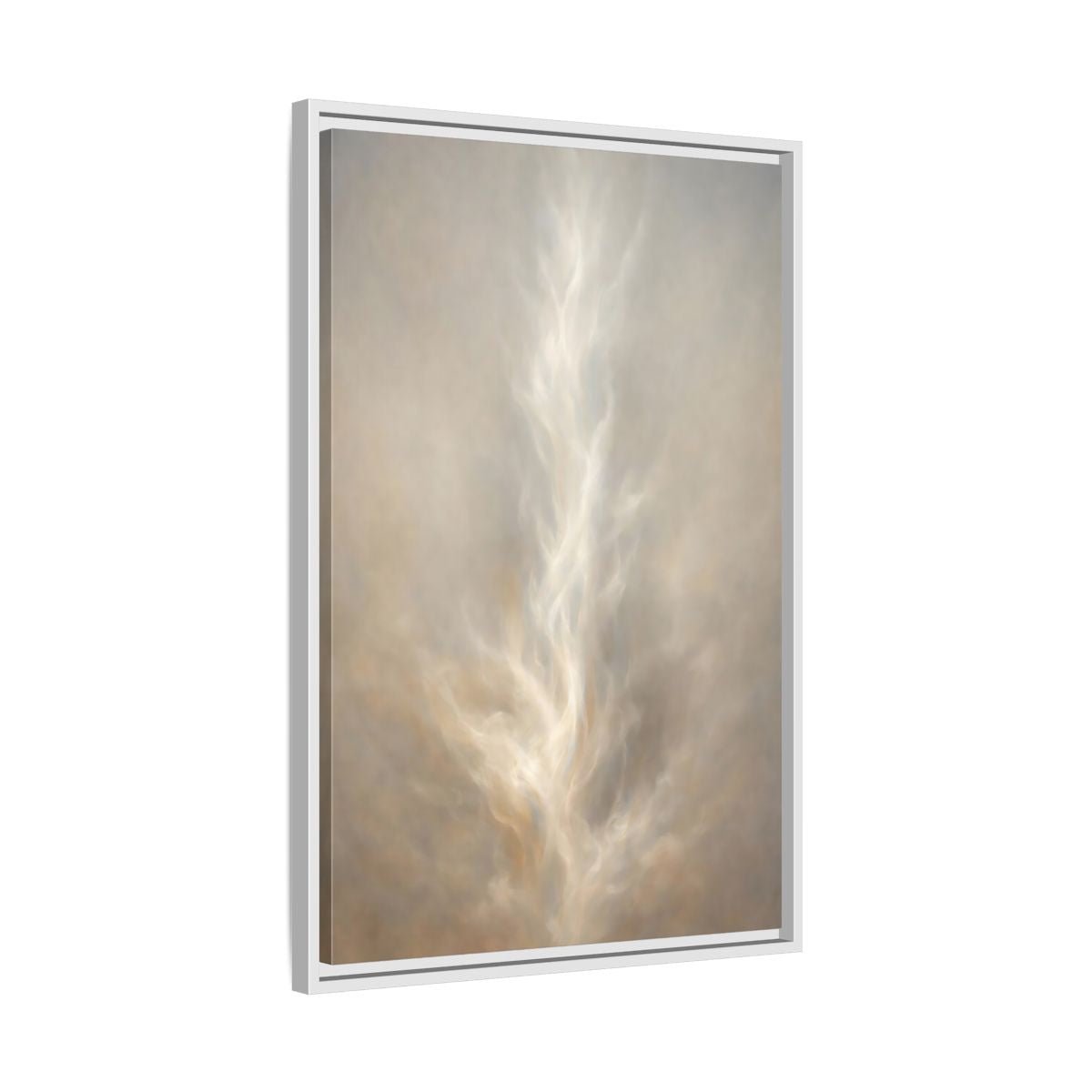 Abstract Ethereal Form Warm - Framed Canvas Wall Art Print - YesArtYes