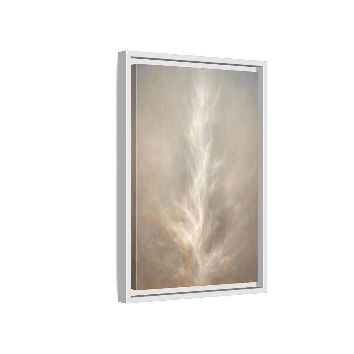 Abstract Ethereal Form Warm - Framed Canvas Wall Art Print - YesArtYes