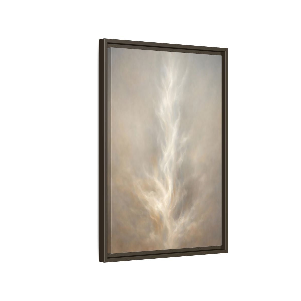 Abstract Ethereal Form Warm - Framed Canvas Wall Art Print - YesArtYes