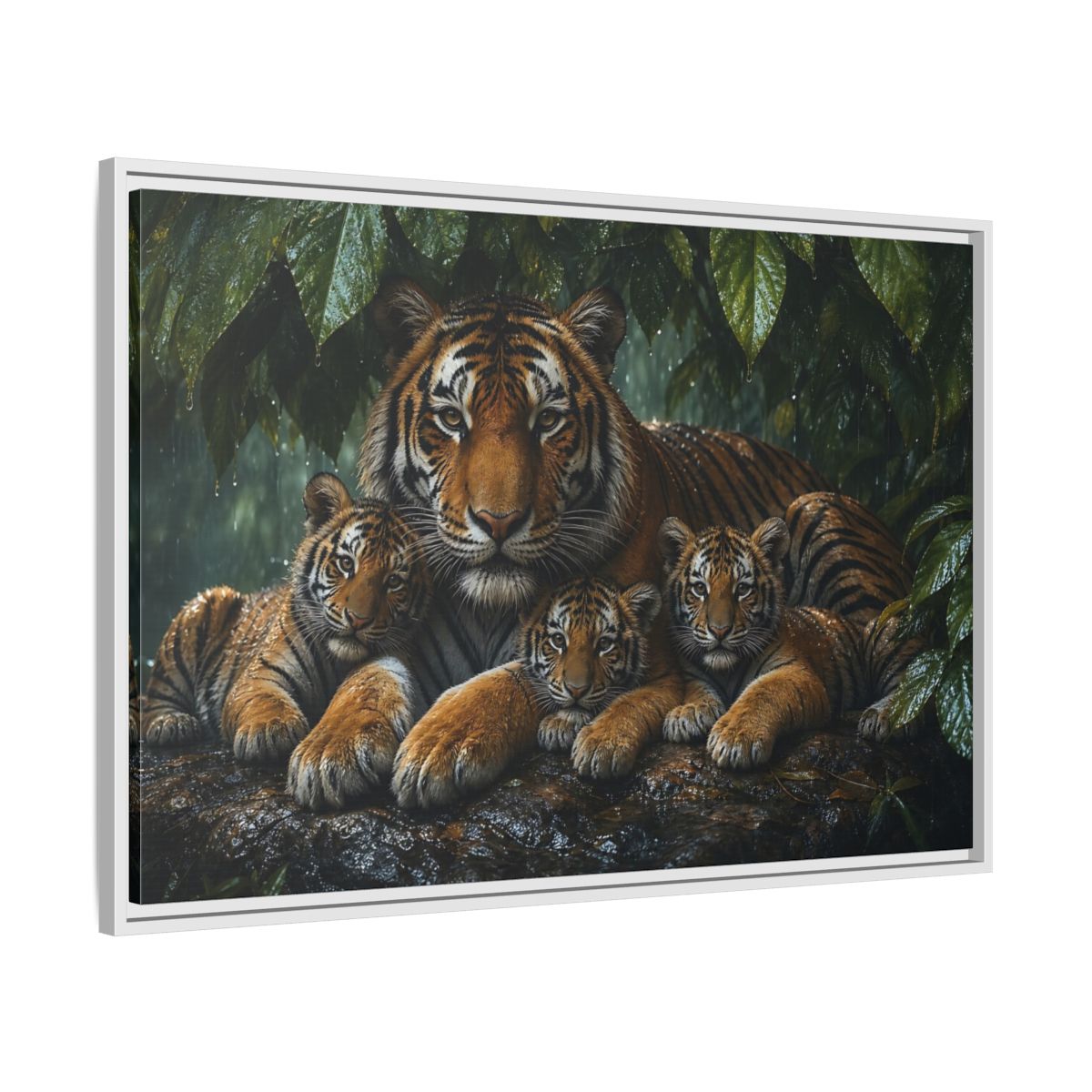 Side Mockup 9. Abstract shown as stretched canvas wall art