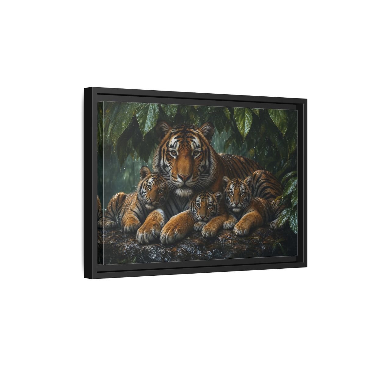Side Mockup 6. Abstract shown as stretched canvas wall art